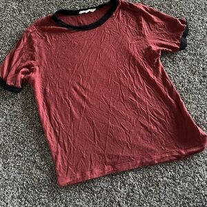 Red and Black Ringer T-Shirt